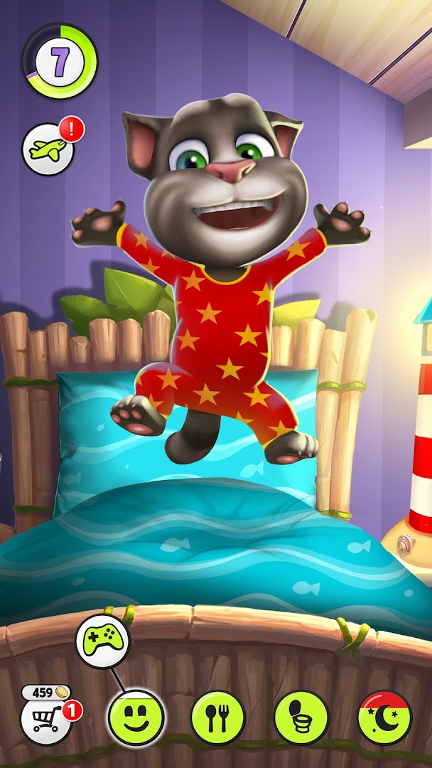 Sending Talking Tom off to explore a travel destination
