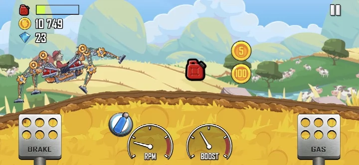 Screenshot of the daily challenge screen showing a timed event with a reward icon and progress bar.