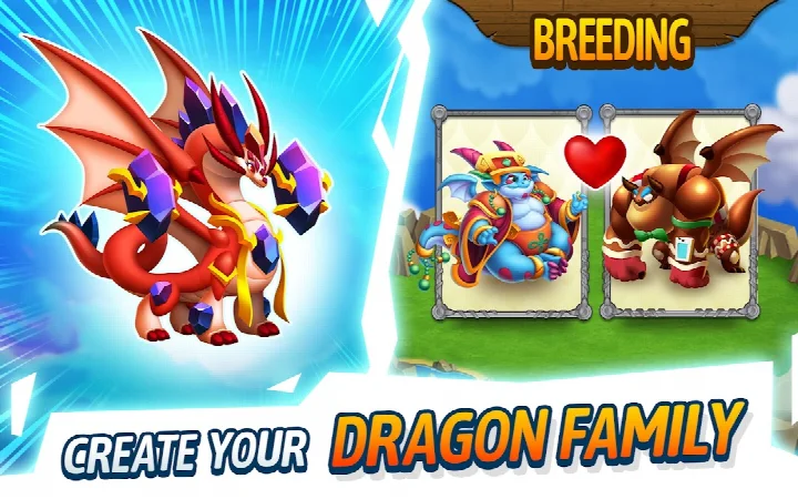 Dragon City: Mobile Adventure alliance screen with chat and alliance chests.