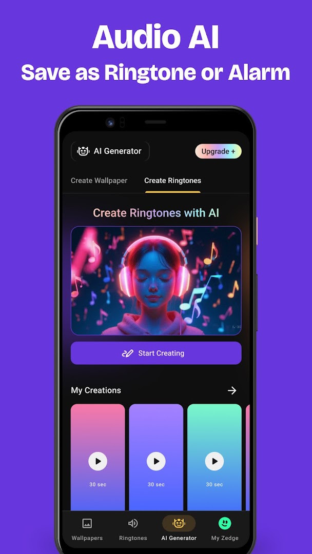 ZedgeTM Wallpapers & Ringtones live wallpaper selection with animated thumbnails