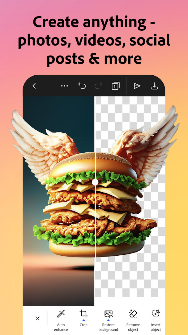 Adobe Express: AI Photo, Video animated character with voice feature