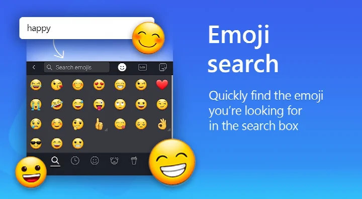Microsoft SwiftKey AI Keyboard multilingual menu showing language selection up to five