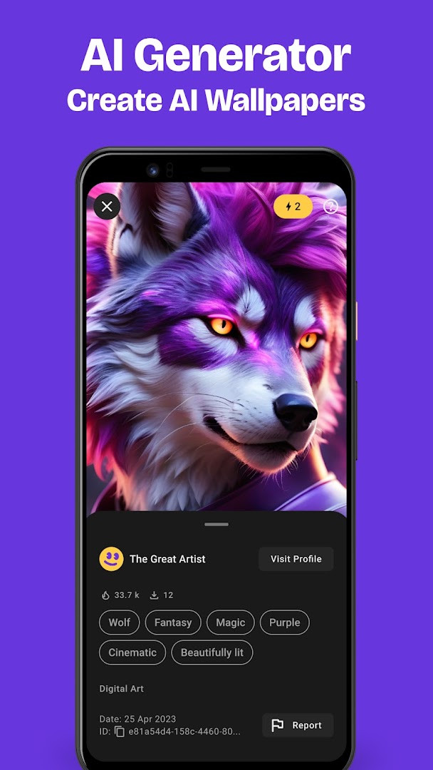 ZedgeTM Wallpapers & Ringtones wallpaper gallery with categories and search bar