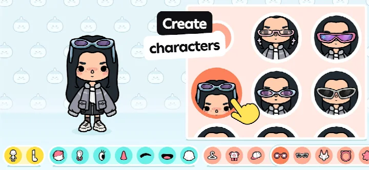 Toca Boca World roleplay setting like a café, pet hospital or fashion studio