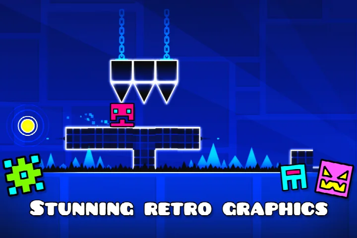 Gravity flipping upside down while navigating a vertical passage of spikes