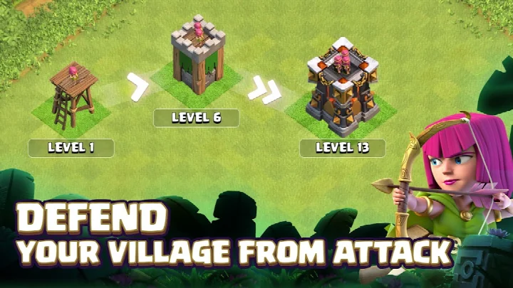 Clash of Clans Builder Base with new buildings and defenses.