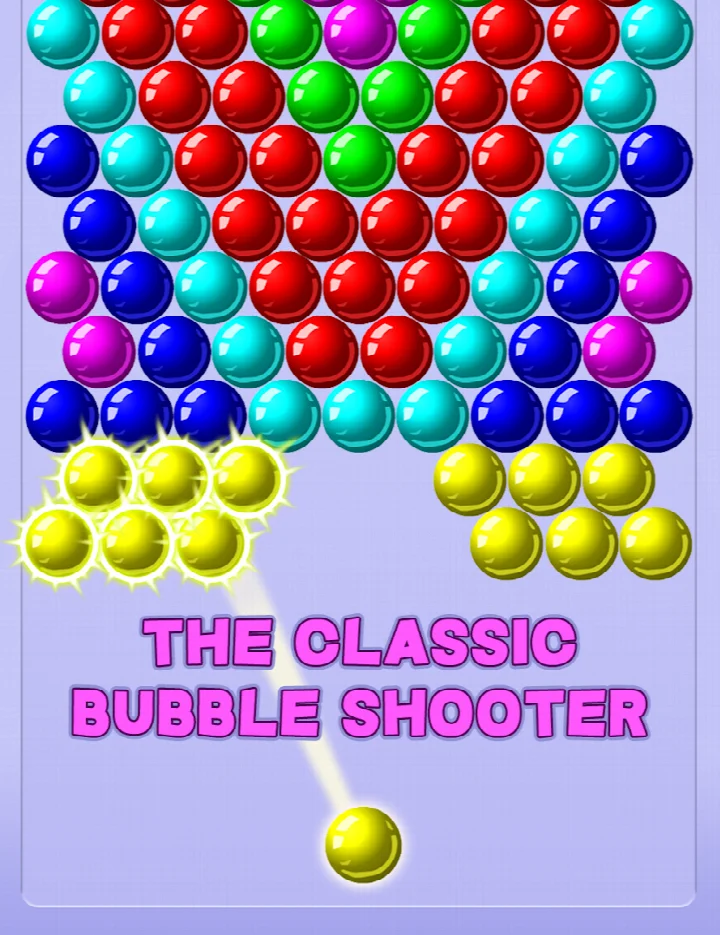 Bubble Shooter - Classic Pop arcade mode retro screen