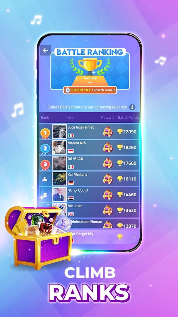 Magic Tiles 3TM - Piano Game screenshot with vibrant visuals and smooth gameplay.