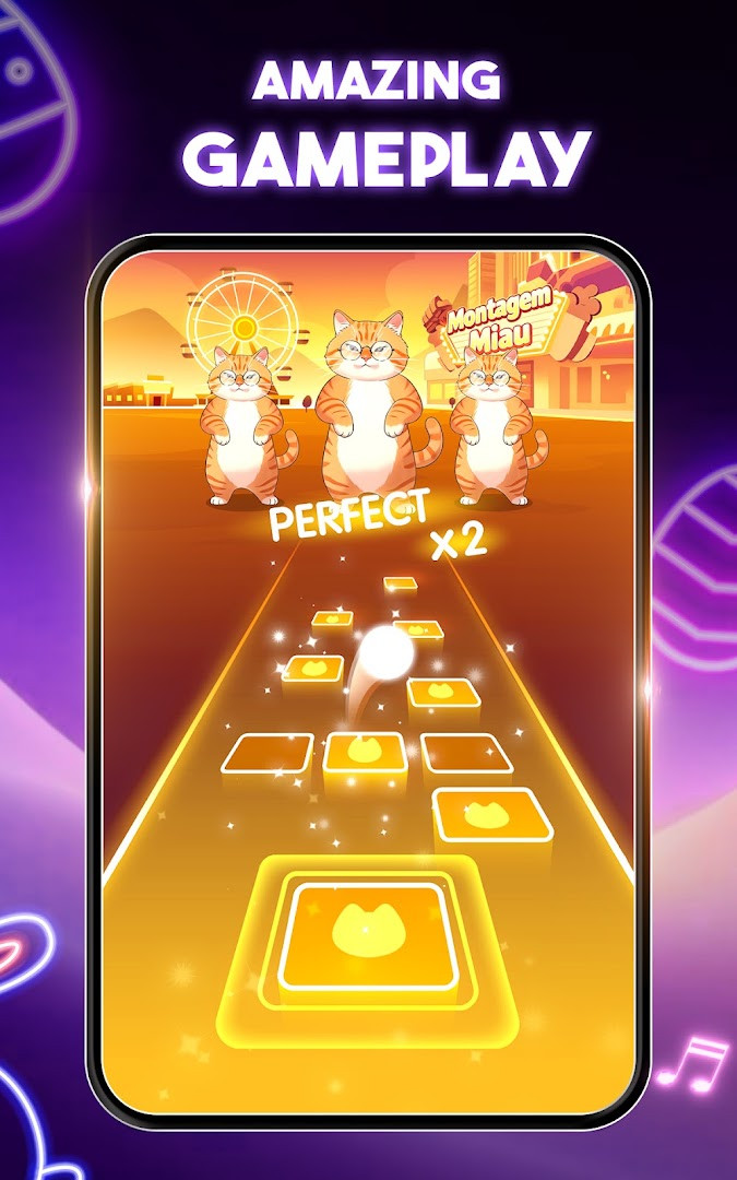 Tiles Hop Music & Ball Game ball game challenge inspired by Going Balls and Dancing Line