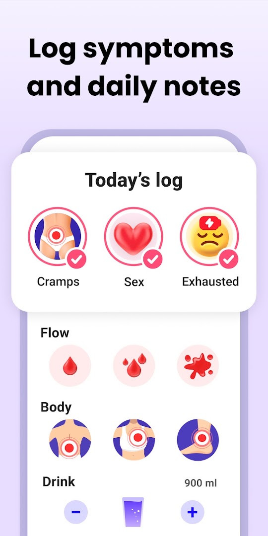 Period Calendar Period Tracker chart of body temperature to help pinpoint ovulation