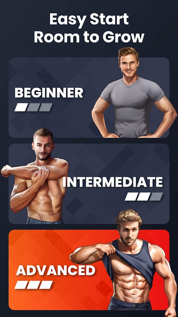 Home Workout - No Equipment progress tracking chart showing weekly activity