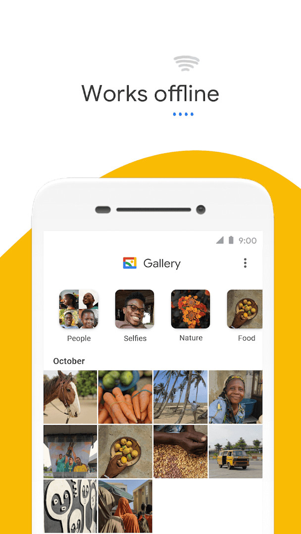 Folder list displaying user-created albums and SD card storage options