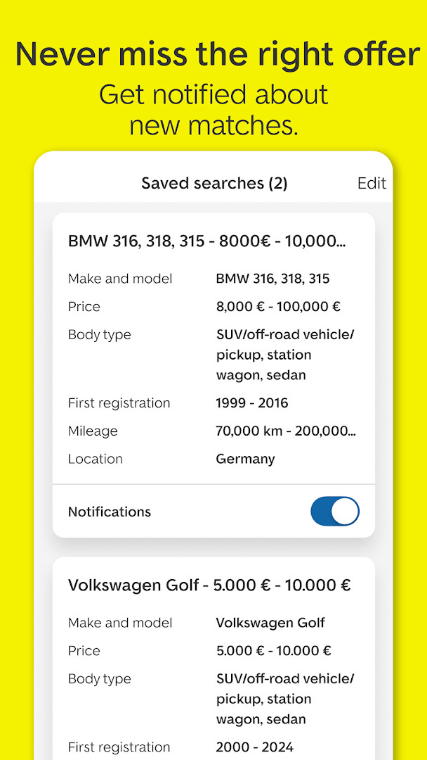 Comparison tool side-by-side with two vehicles