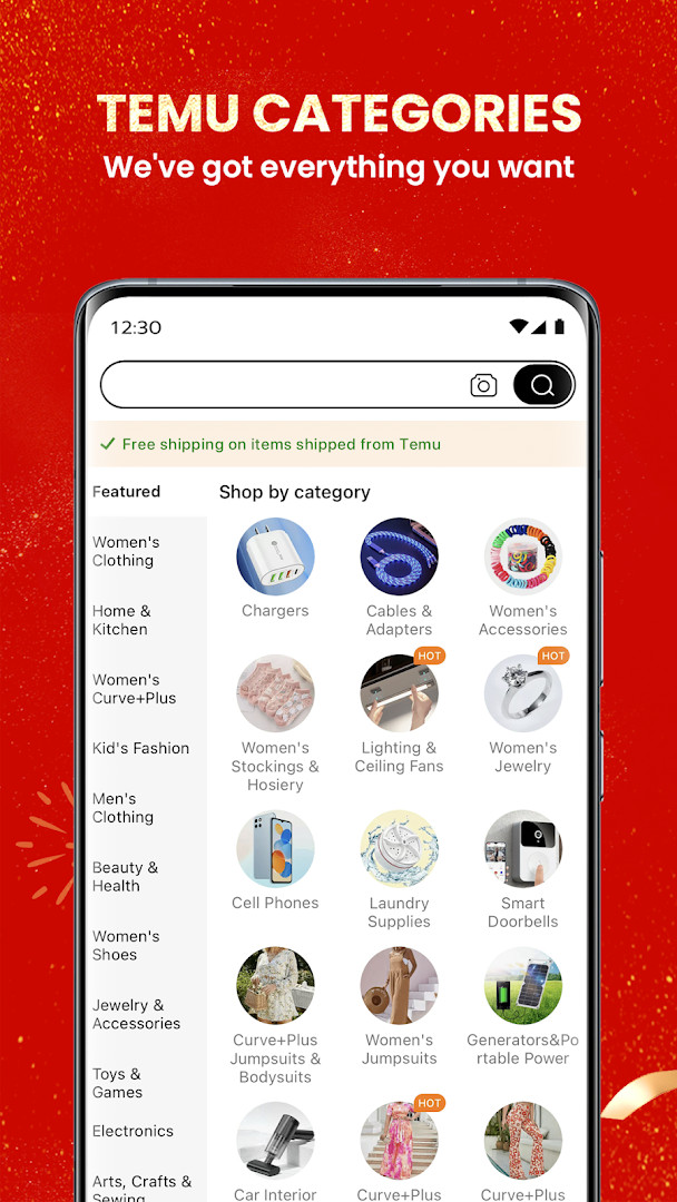 Temu checkout screen for a fast and secure order