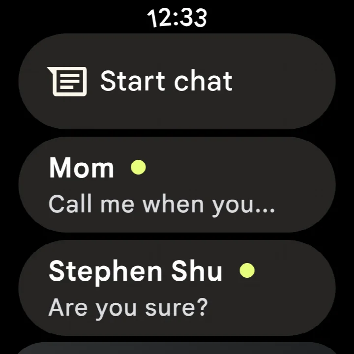 Google Messages continuing a conversation across phone, tablet and computer