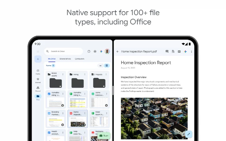 Google Drive shared drive view for team content and collaboration